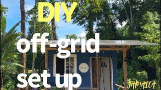 simple DIY set up off grid cabin with EcoFlow delta pro