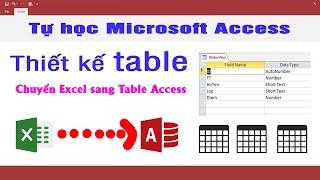 Cách tạo table thủ công trong Access | NT Software