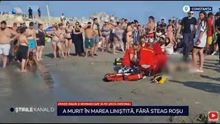 Stirile Kanal D - A murit in marea linistita, fara steag rosu | Editie de seara