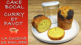 Cake bocal curry et pavot