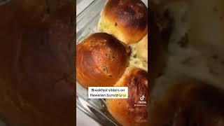 Breakfast sliders part 4  #trending #youtubeshorts #youtubefood yes I forgot them in the oven