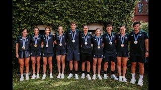 Rowing team welcome their medalists with haka