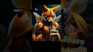TRANSFORMATION  Bee-Fox Hybrid | Fantasy Creature Design #funny #funnyshorts #youtube #shorts