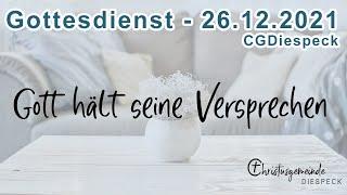 GOTT HÄLT SEINE VERSPRECHEN I Christusgemeinde Diespeck