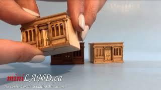 Landygo 1-144 scale roombox for dollhouse miniature