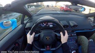 YOU Drive the Lamborghini Huracan Spyder FAST! - POV Test Drive