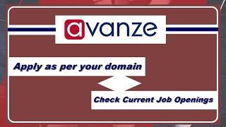 how to apply for job in avanze group | current job openings in Avanze Group | avanze group services