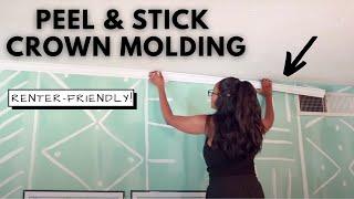 Peel and Stick Crown Molding INSTALLATION - Renter Friendly