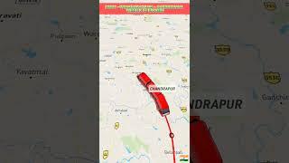 20803- VISAKHAPATNAM- GANDHIDHAM WEEKLY SF EXPRESS TRAVEL MAP #vskp #wap7 #scr#indianrailways