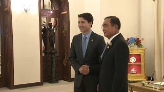 PM Justin Trudeau meets with Thai PM Prayut Chan-o-cha in Bangkok – November 17, 2022