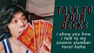 CONVERSING WITH NEW DECKS ft. Cosmic Slumber Tarot