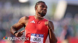 Noah Lyles, with Exodia the Forbidden One, punches 100m finals ticket at Trials | NBC Sports