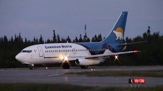 Canadian North | Boeing 737-200 twilight landing | C-GOPW | Val-d'Or (CYVO)