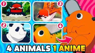 You Сan't Guess the Anime by 4 Animals  Anime Сreatures Quiz 