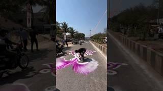 running Rangoli || Road Rangoli || #Roadrangoli #artist #karnataka #rangoli #Runningrangoli