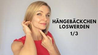 Hängebäckchen loswerden, Kinnlinie definieren mit Gesichtsyoga 1/3