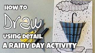 ART VIDEO: A rainy day drawing activity with Kerri Bevis #artlife #art #drawing