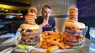 WIN $250 IF I CAN BEAT THIS MONSTER BURGER CHALLENGE RECORD! | Joel Hansen RAW