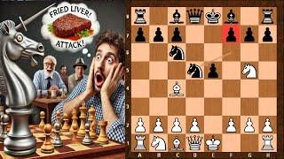 FRIED LIVER ATTACK TRAP || A classic trap in the Italian game Chess Opening