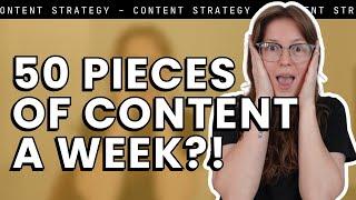 How I turn ONE piece of content into FIFTY... every single week!