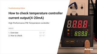 Autonics Tutorial : How to check temperature controller current output(4-20mA)
