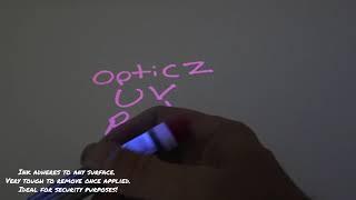 Opticz XL Red Invisible UV Blacklight Reactive Large Tip Security Ink Marker