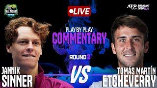 SINNER vs ETCHEVERRY | ATP Shanghai Masters 2024 | LIVE Tennis Play-by-Play Stream