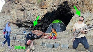 Escape from the clutches of the second woman, leaving the hut by Zahra, a new life in cave