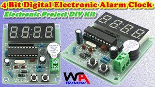 4 Bit Digital Clock Electronic Alarm Clock Project Diy Kit | Diy Simple & Easy Electronics Projects