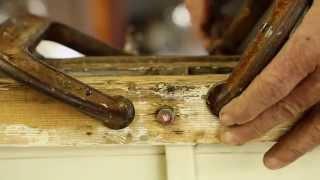 How to tighten rivets on the wooden boat REMORA (1928) Herreshoff 12 1/2  (Part 3)