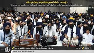 102 Bhai Jagpal Singh Jee Kanpur at Raensabaayee Keertan Toronto July 2024 Akhand Keertan Smaagam