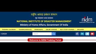 National Institute of Disaster Management (NIDM) Courses Feedback and Certificate Download