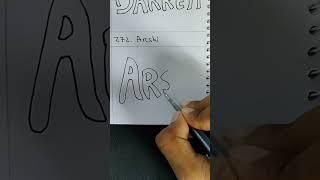 Drawing "Arshi" Next?? ️ #shorts #drawing #satisfying #viral #art #creative #name #caliography