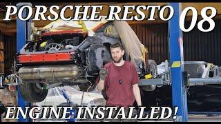 Installing The Engine & Undercoating The Classic Porsche 911