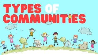 Types of Communities | Learn about communities for kids and help them learn how to identify them