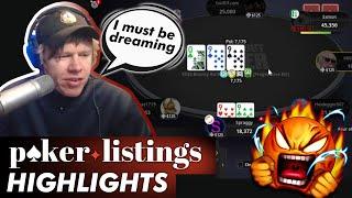 Spraggy flops QUADS in a $530 PKO! Online Poker Highlights!