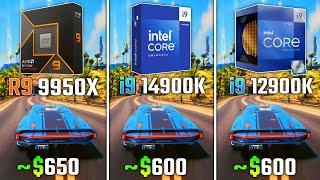 RYZEN 9 9950X vs INTEL i9-14900K vs INTEL i9-12900K | Test in 6 Games