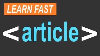 HTML article Tag Tutorial (Semantic Element): Easy Guide for Beginners