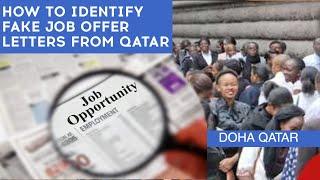 Doha Qatar//How to Check Genuine or Fake Offer Letter-Qatar agreement online check