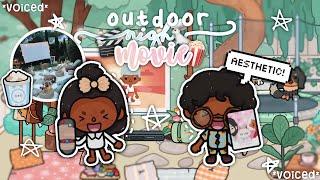 Outdoor Movie Night  || *VOICED️* || Toca Boca Life World 