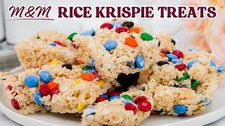 M&M Rice Krispie Treats
