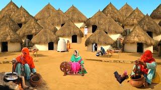 Very Unique Woman Village Life Pakistan | Desert Women Morning Routine | Culture of Pakistan