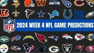 NFL Game * PREDICTIONS * for Week 4