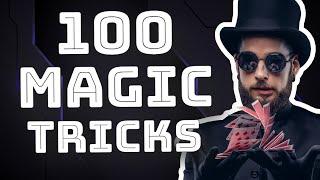 100 MAGIC TRICKS REVEALED!  Learn Magic Tricks Tutorial! 