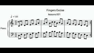 Learn How to improve your piano scale. Fingers Excise for beginners piano player