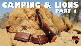 Lions and Camping, what a combo! Backpack lion hunting at it's best