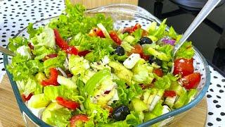 A very healthy and quick salad! It is so delicious that I make it almost every day!