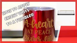 How to Apply Cricut Vinyl to a Wine Tumbler Tutorial - Great DIY instructions for beginners!