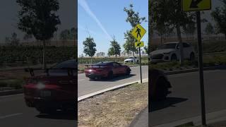 Camaro ZL1 pulls it leaving car show #chevy #shorts #youtubeshorts #ZL1 #camaro