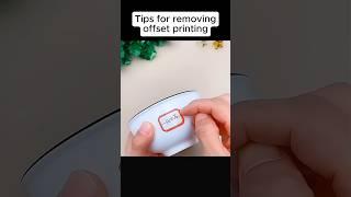 tips for removing offset printing#5minutecrafts
